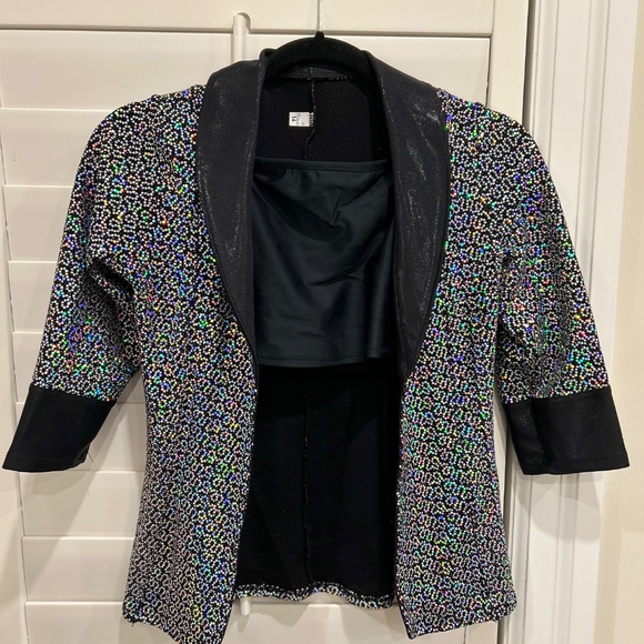 Sequin 3 Piece Disco Tap Costume - Picture 2 of 7